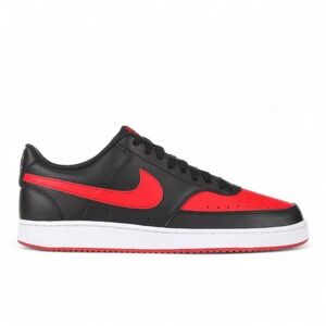 Nike Court Vision Lo Next Nature‎ Shoes Mens 13 Black Red White Sneaker NEW READ